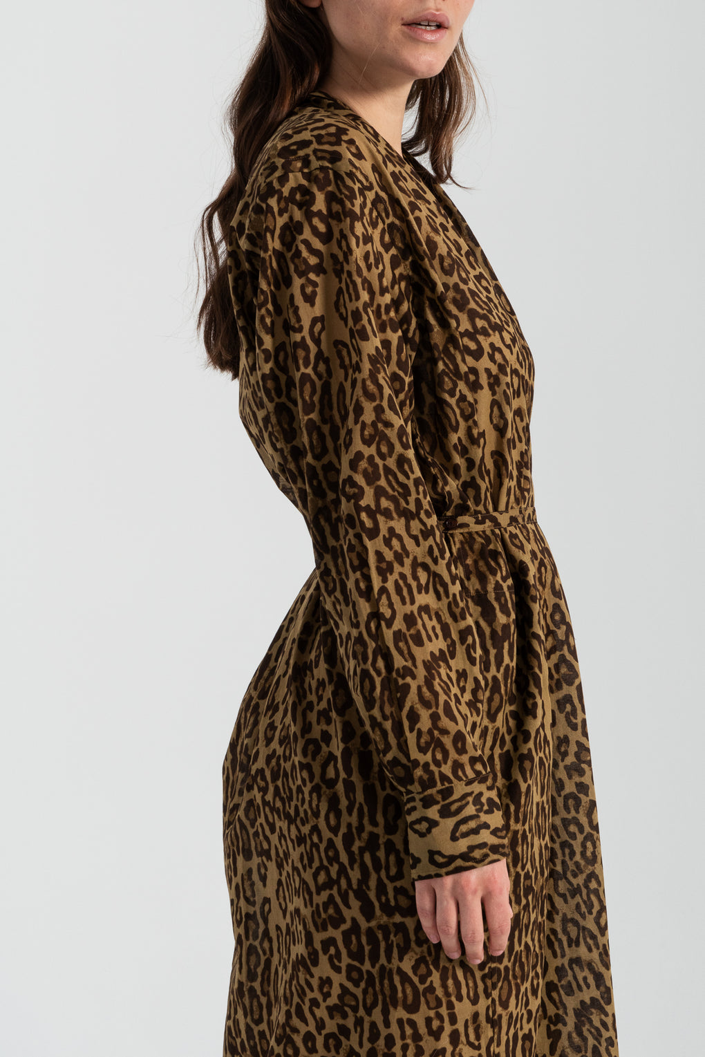 Collarless Shirtdress