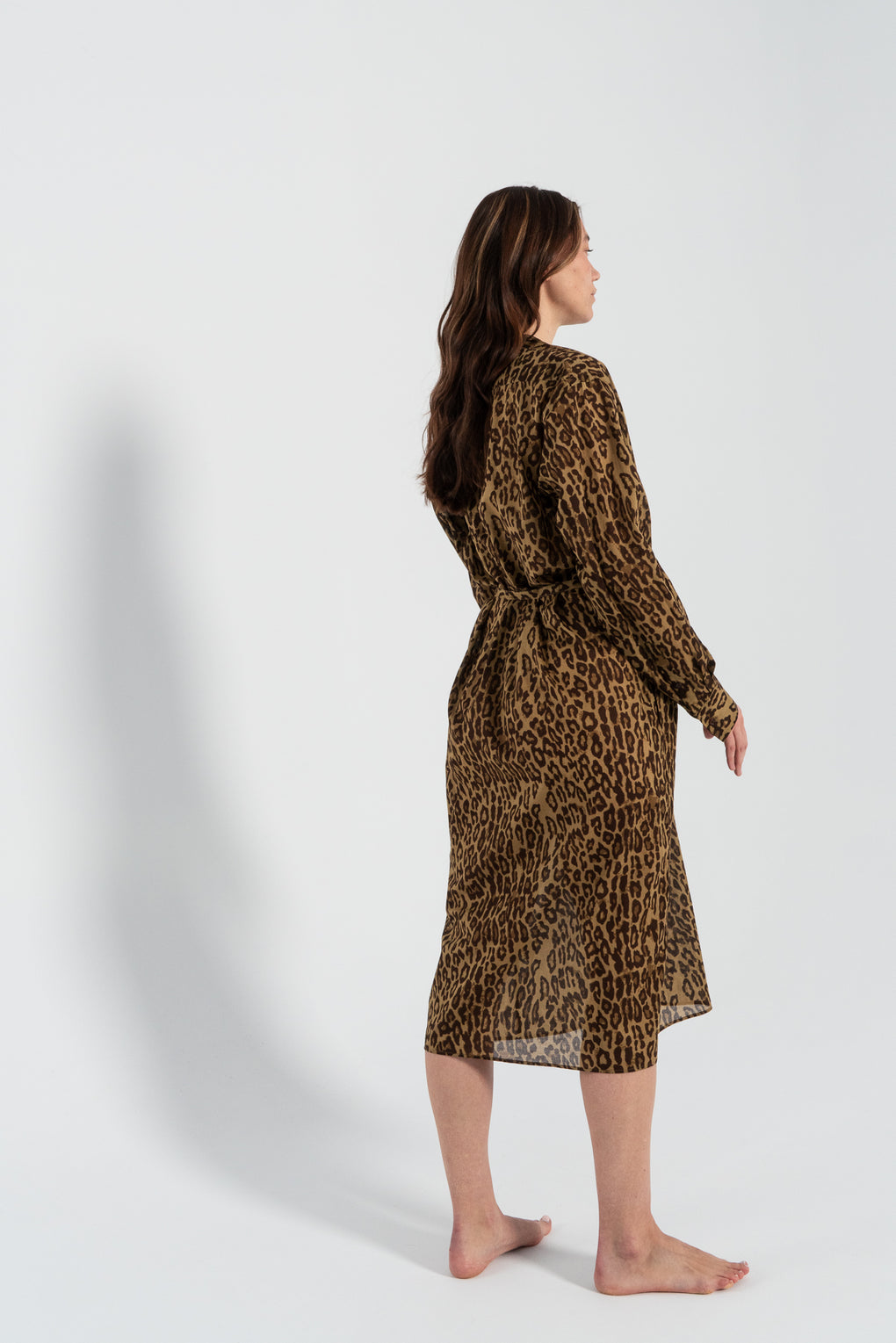 Collarless Shirtdress