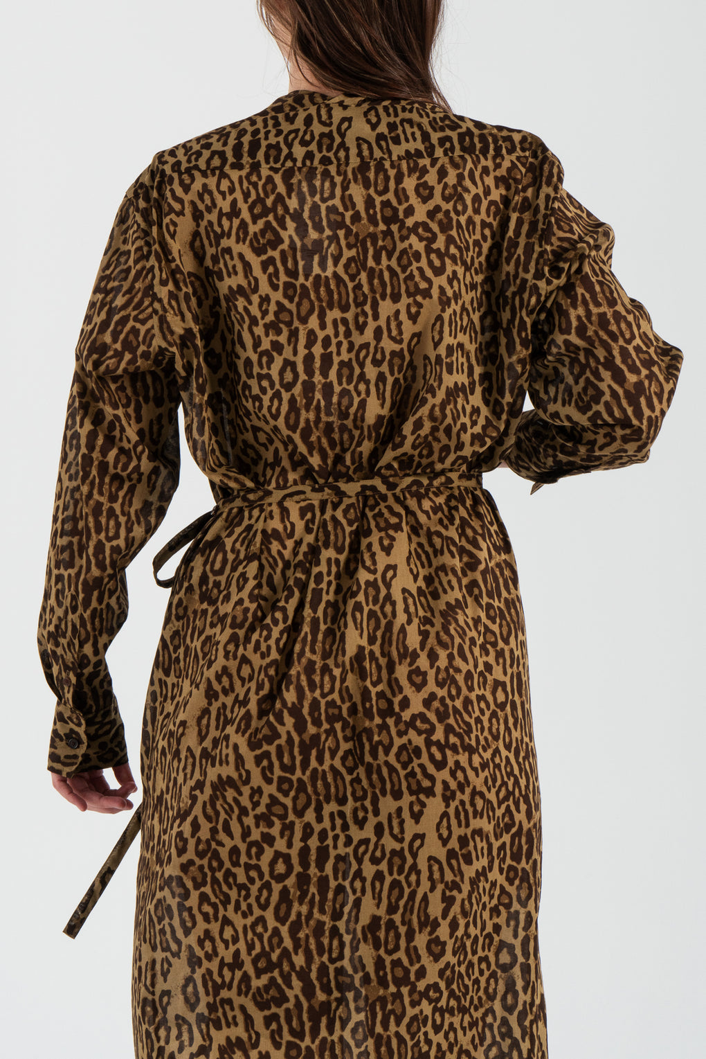 Collarless Shirtdress