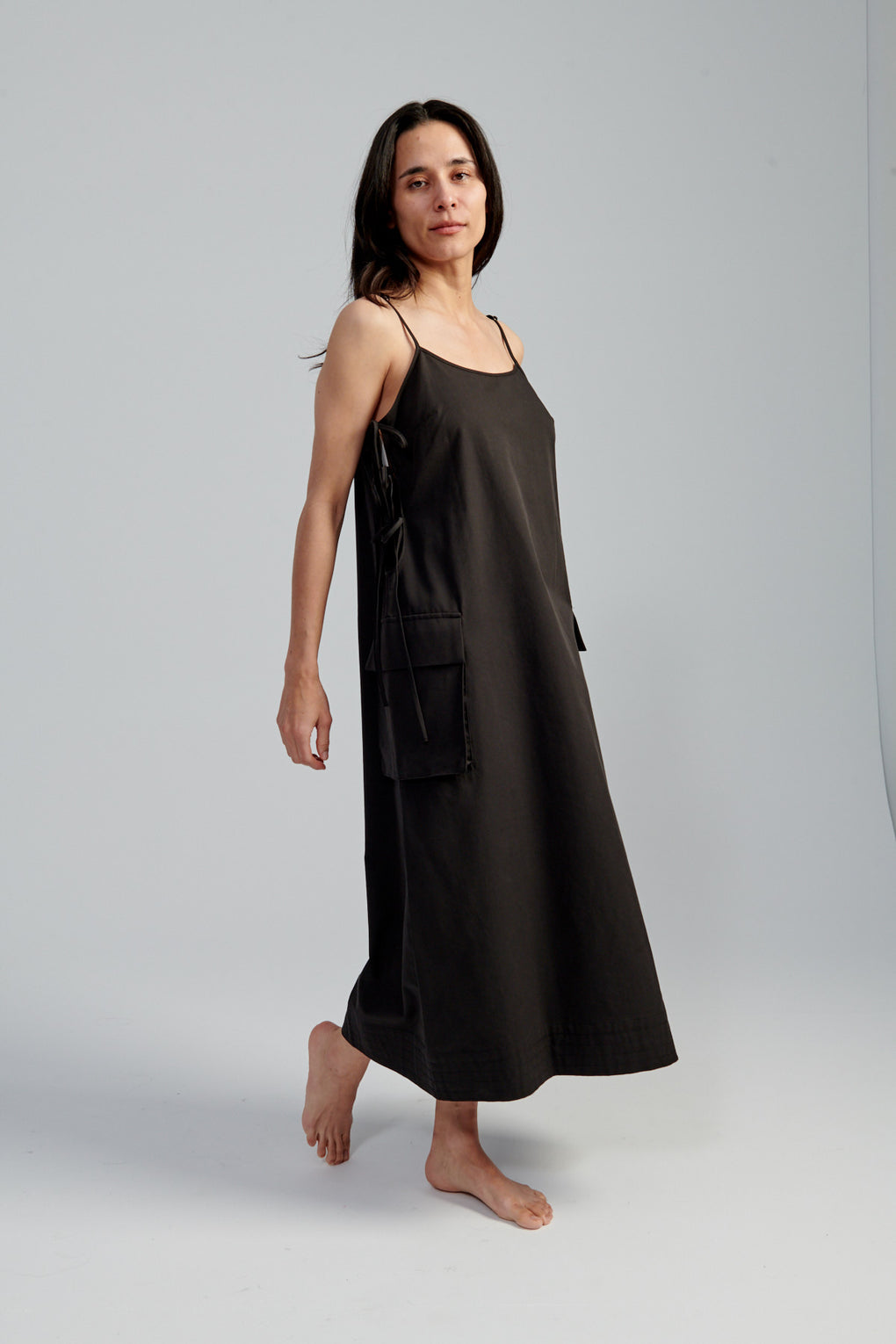 Cargo Tie Midi Dress