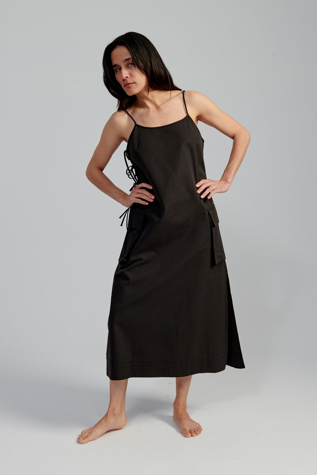 Cargo Tie Midi Dress