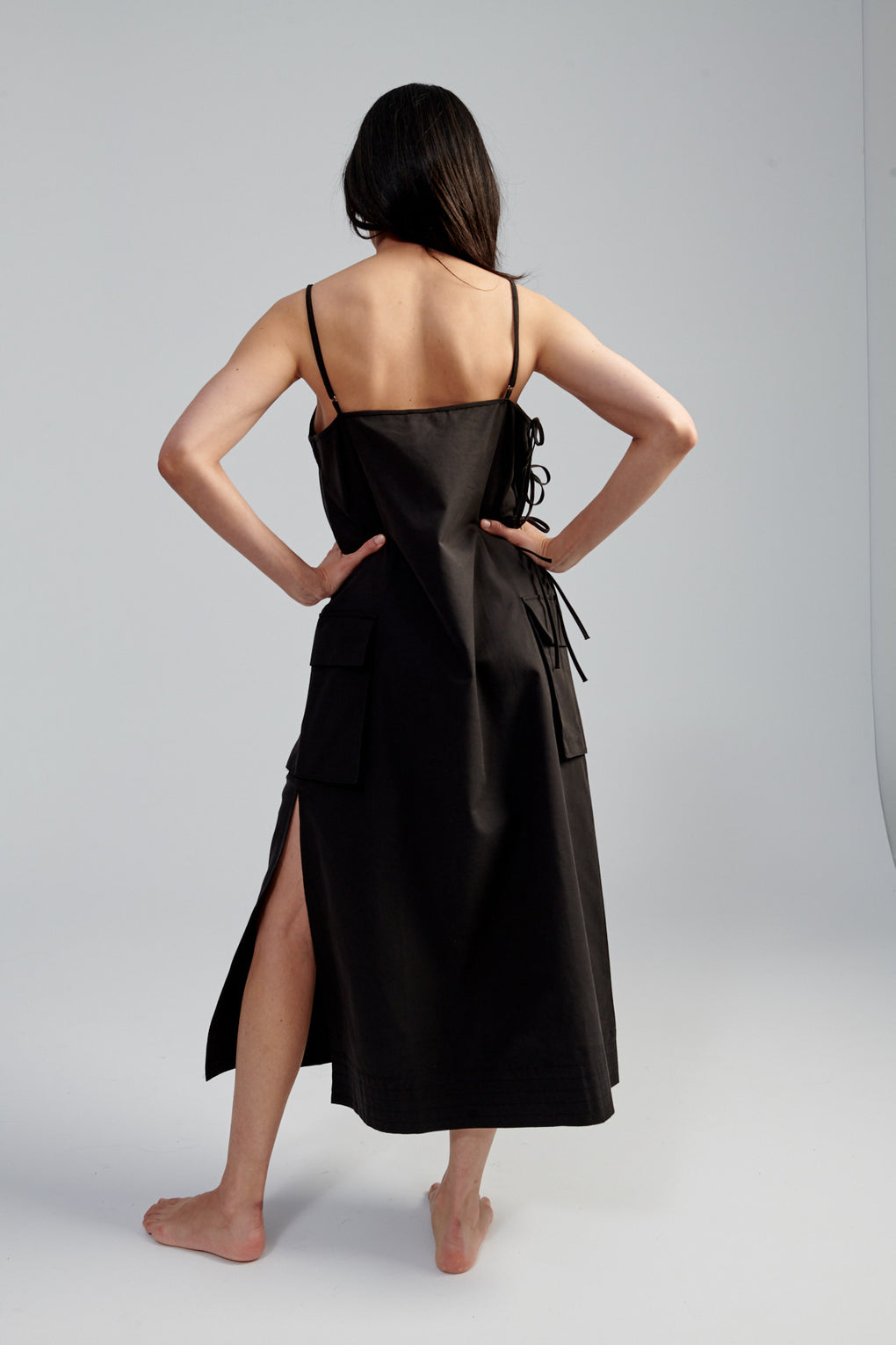 Cargo Tie Midi Dress