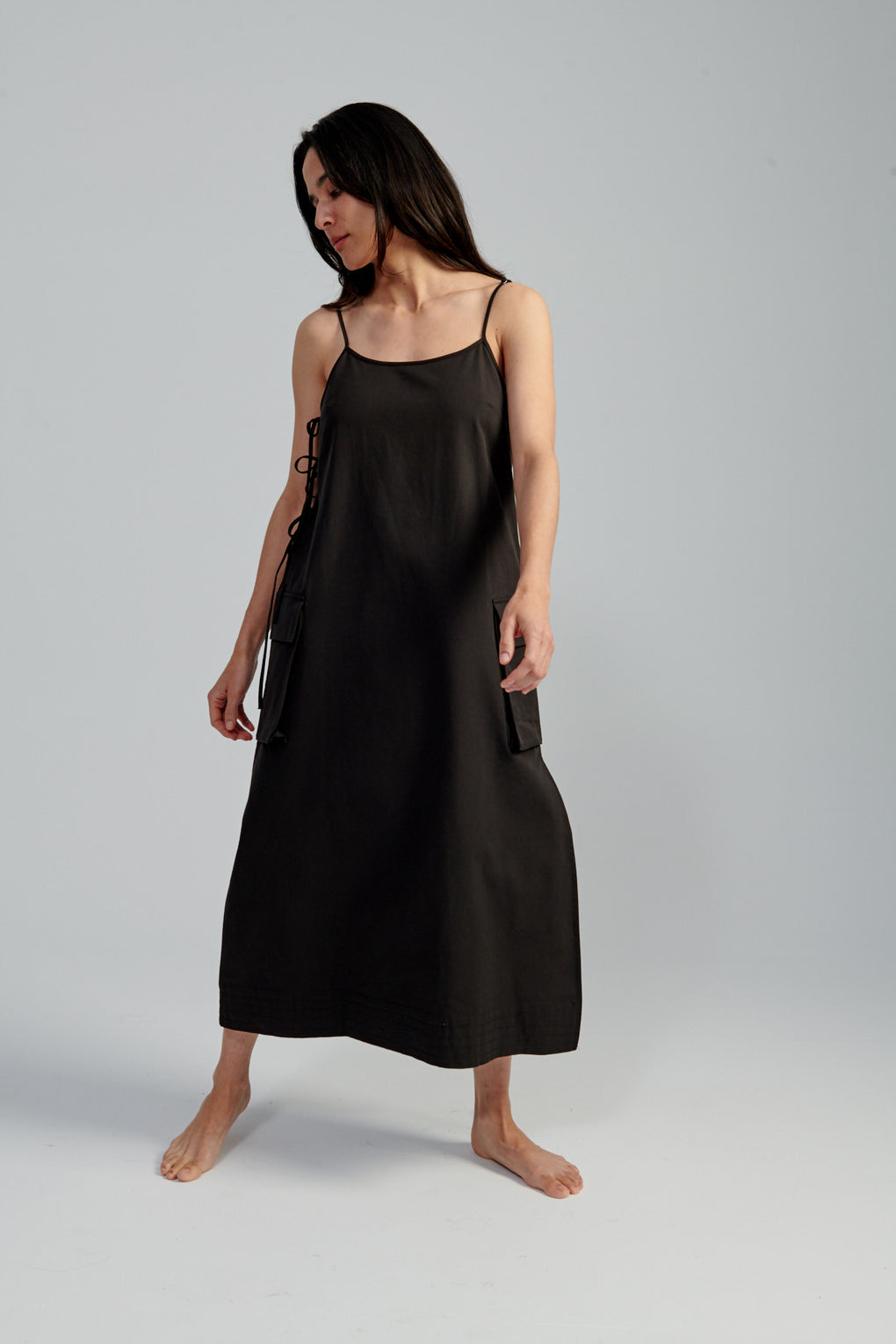 Cargo Tie Midi Dress