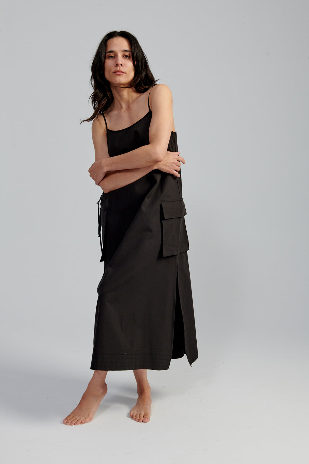 Cargo Tie Midi Dress
