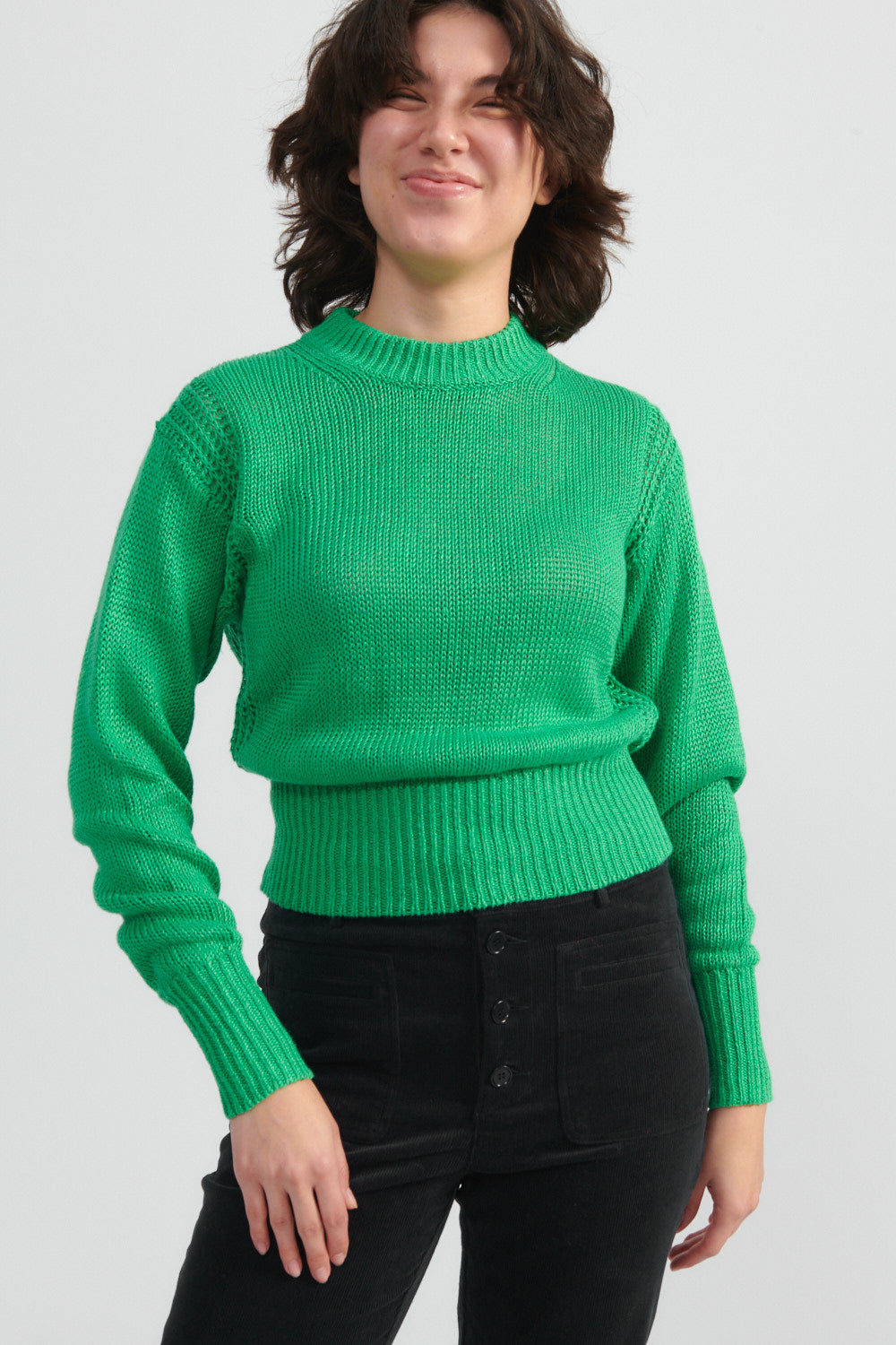 Helmi Cropped Crew Sweater