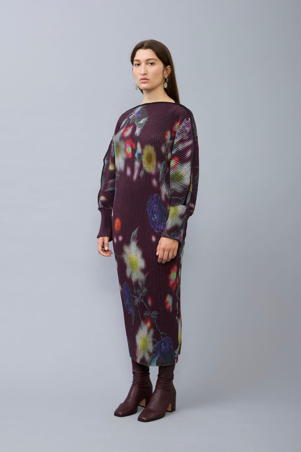 Geller Pleated Knit Dress