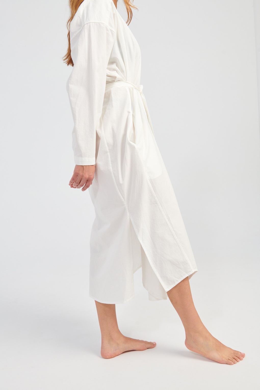V-Neck Cocoon Midi Dress