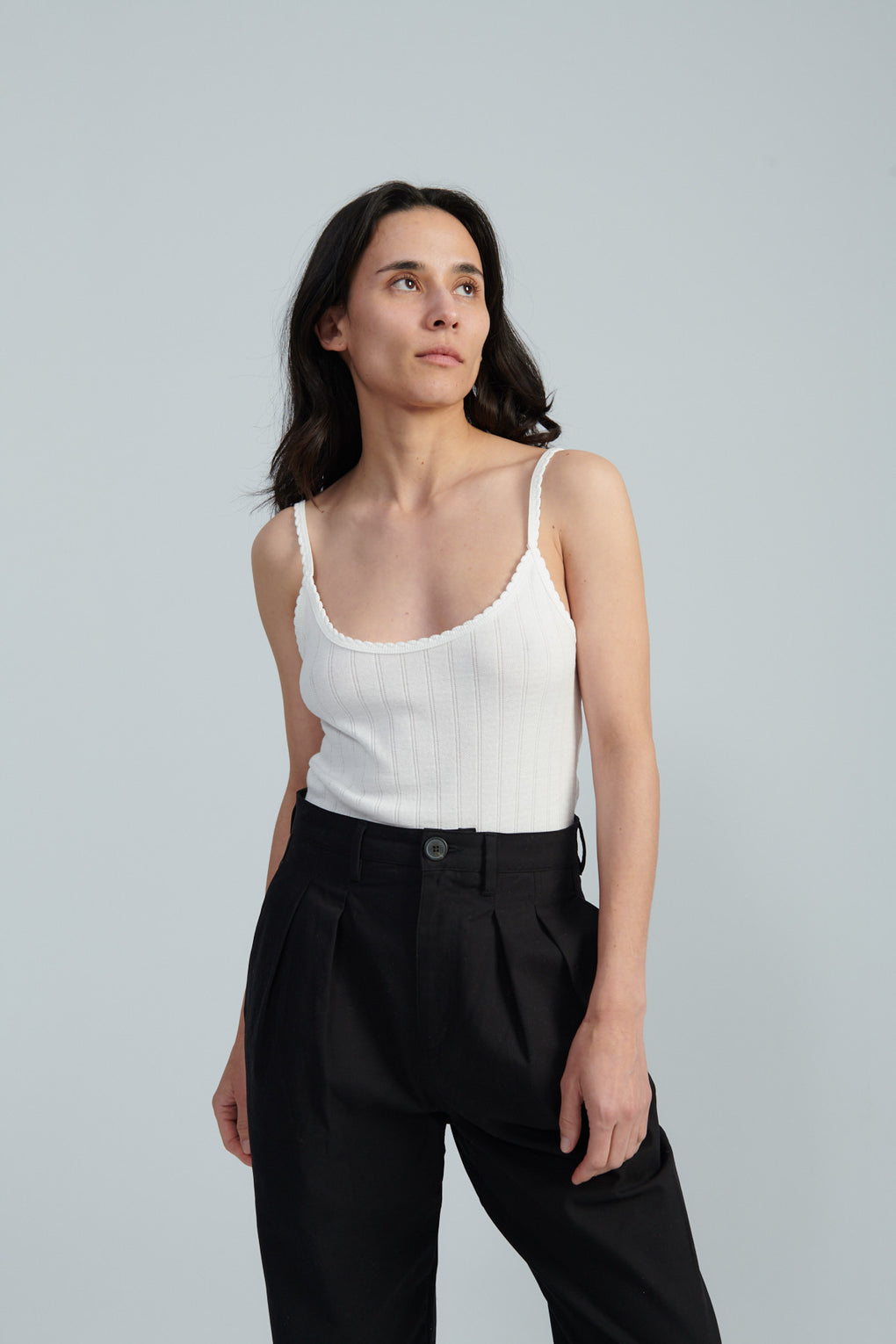 Pointelle Tank