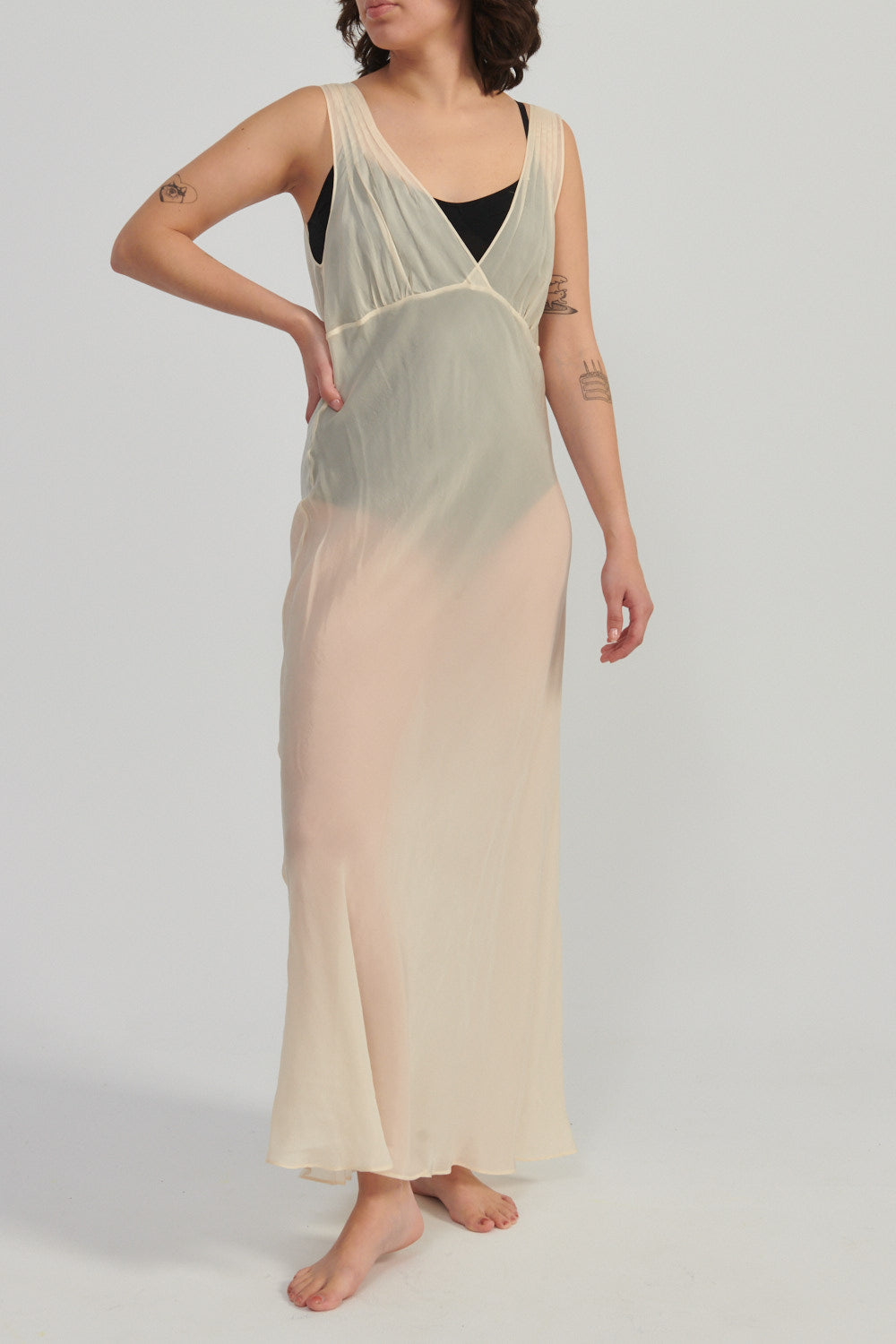 Roma Deep V Slip Dress