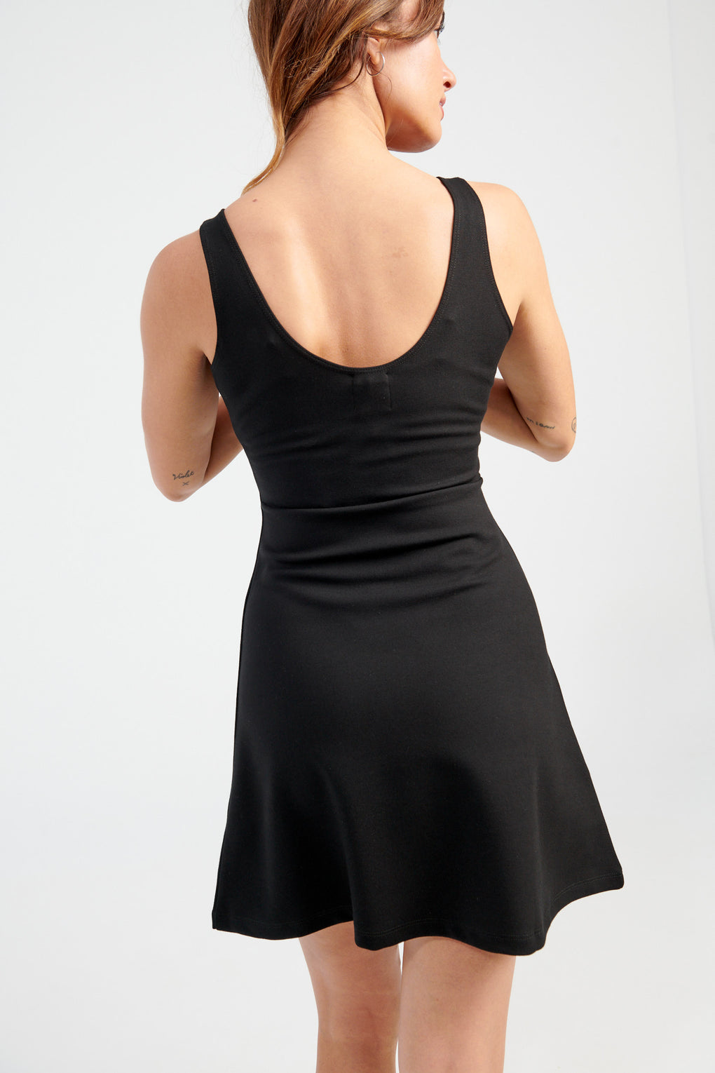 Rio Scoop Neck Mini Dress