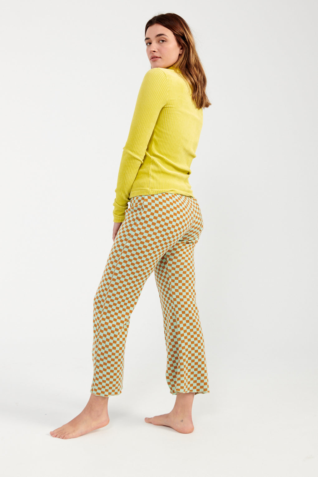 KkCo Checkered Canyon Pant Mint & Ginger Checker-Idun-St. Paul