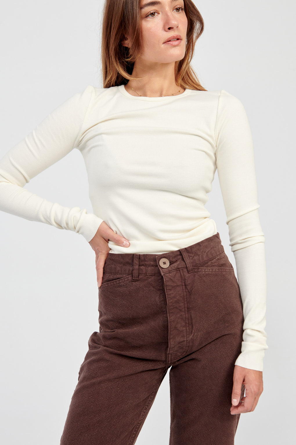 Long Sleeve Fitted Top