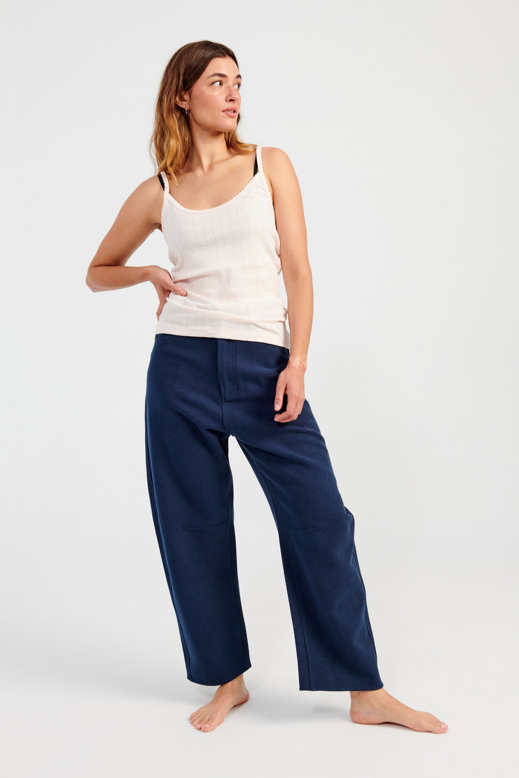 Relaxed Curve Legged Trouser