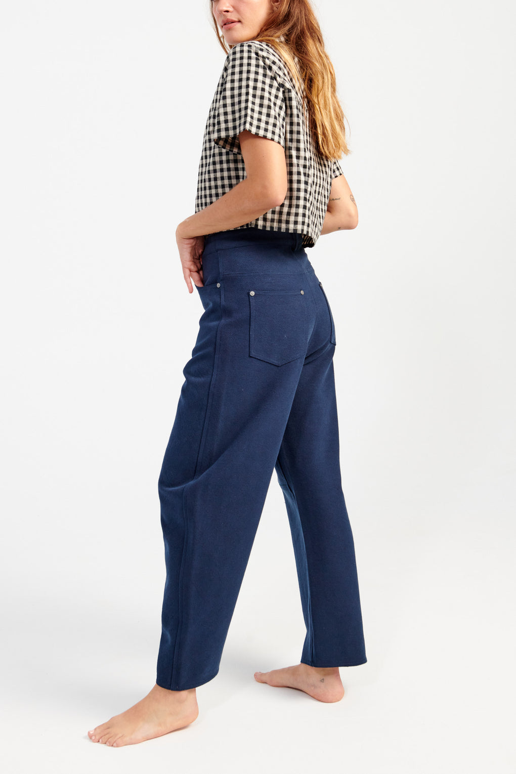 Gingham Cropped Shirt