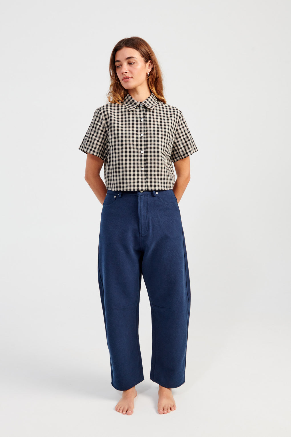 Relaxed Curve Legged Trouser