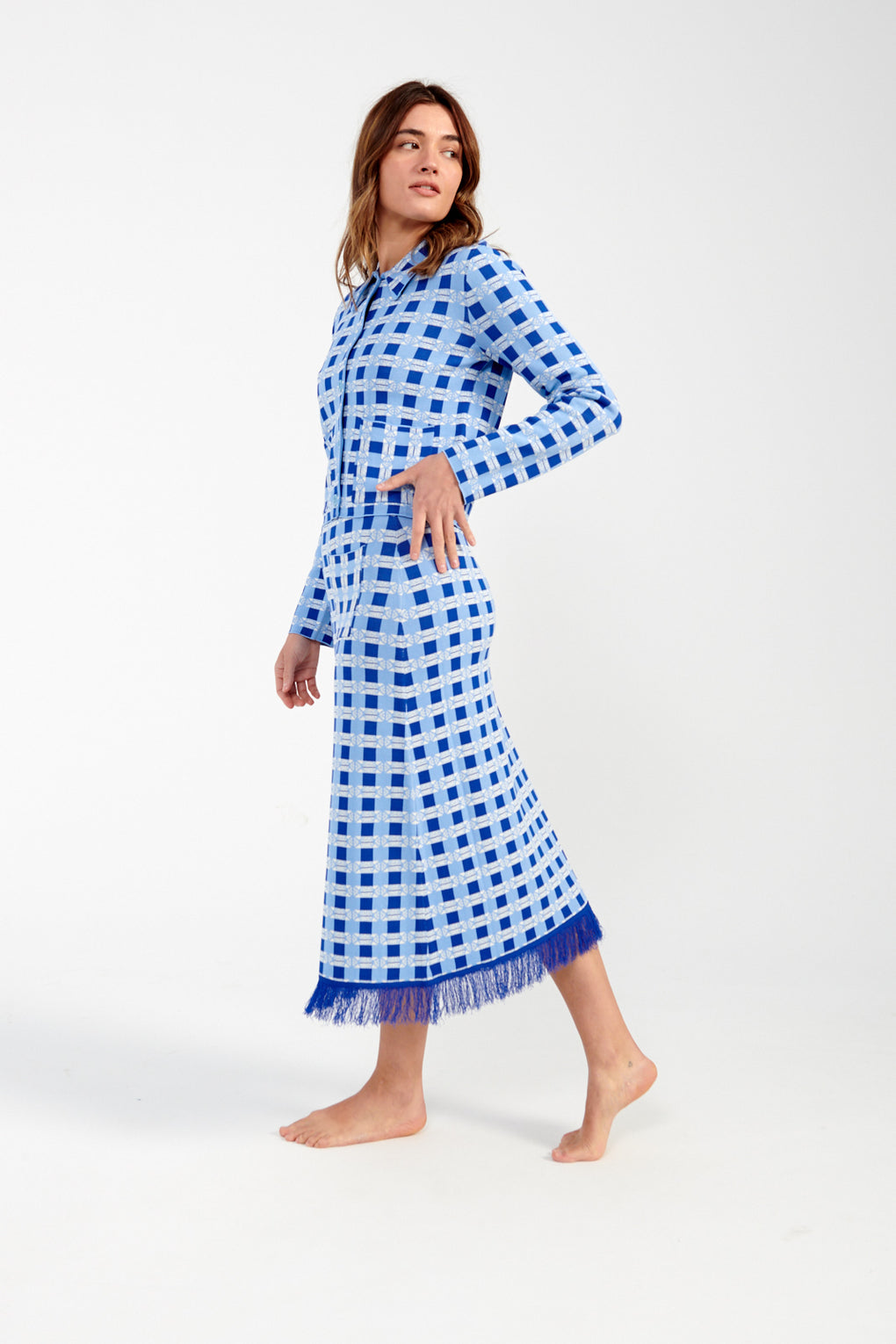 Baum Und Pferdgarten Callis Skirt blue check-Idun-St. Paul