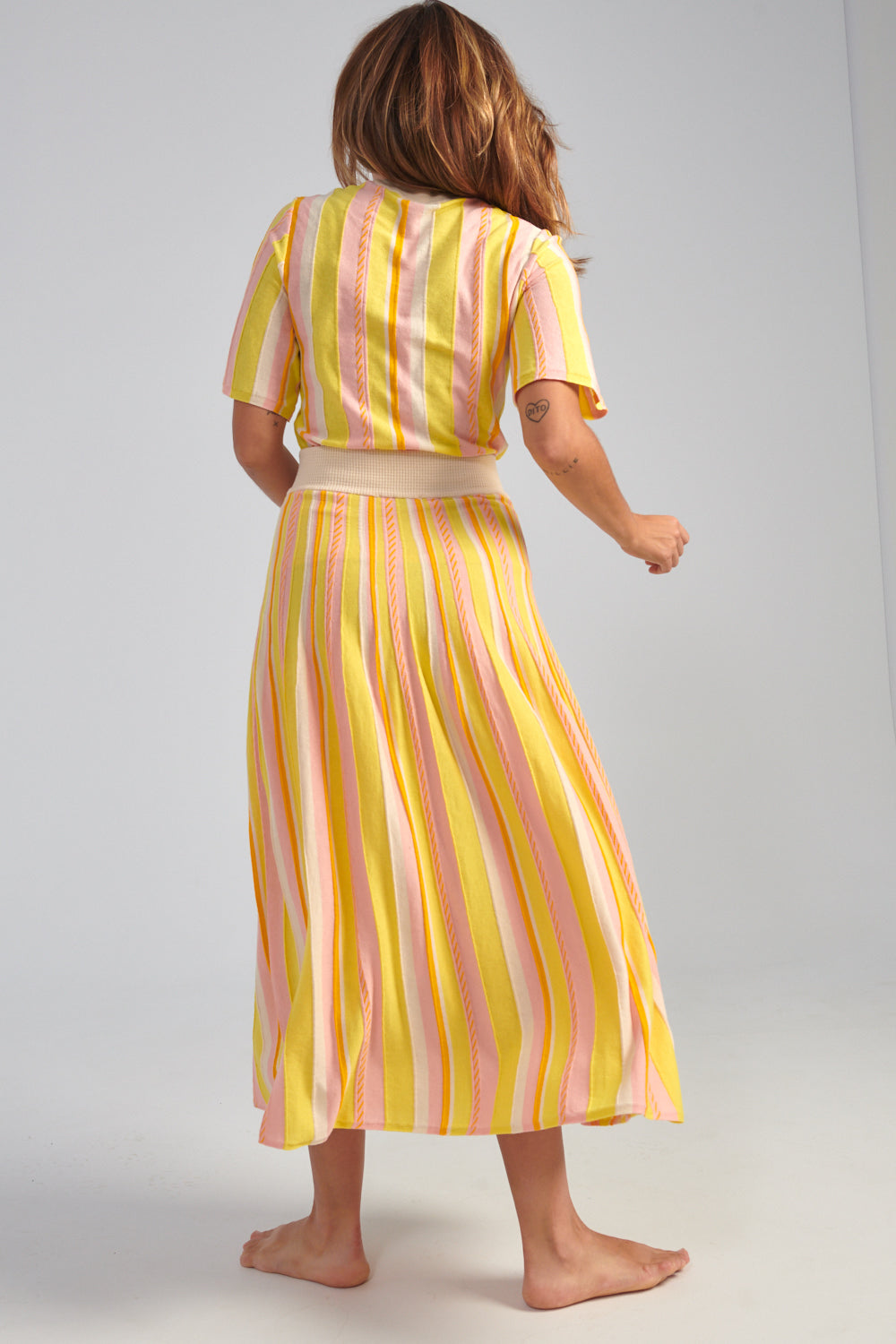 Marika Stripe Skirt
