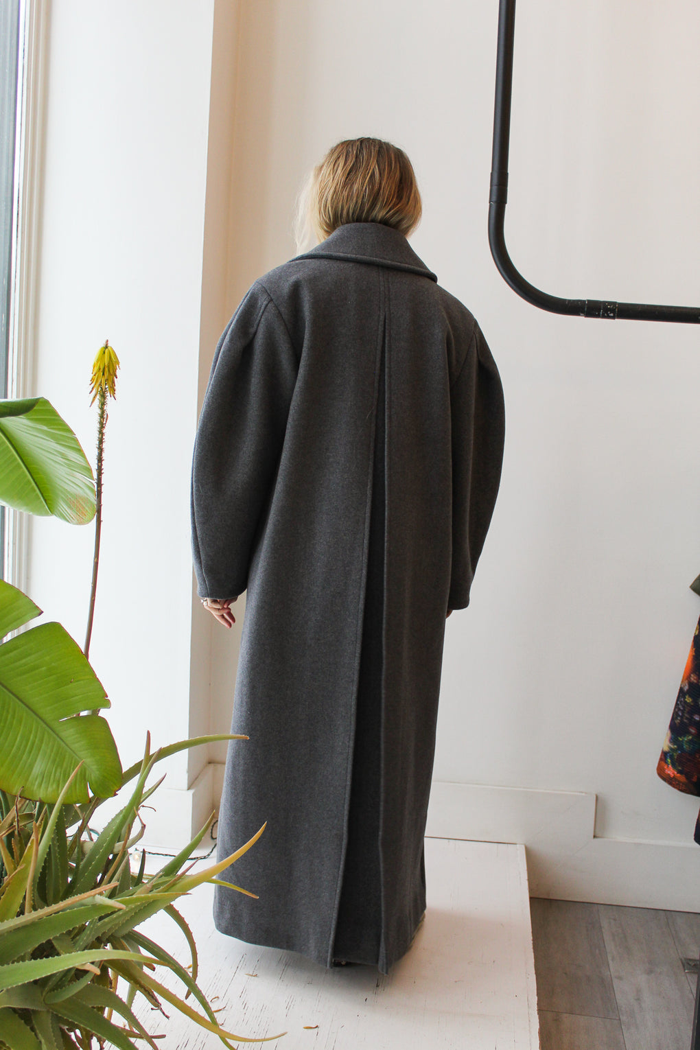 Wool Oversized Long Peacoat