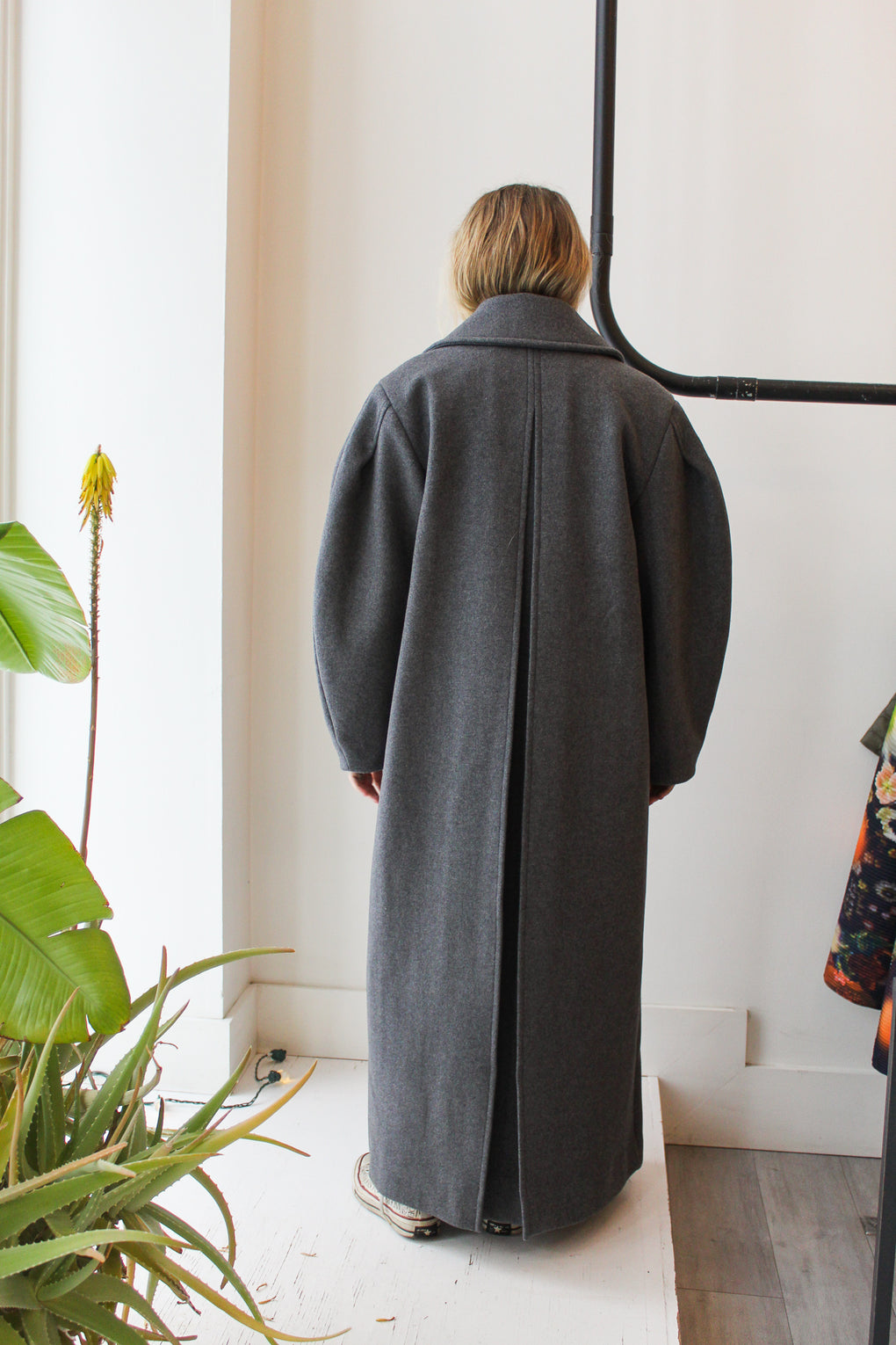 Wool Oversized Long Peacoat