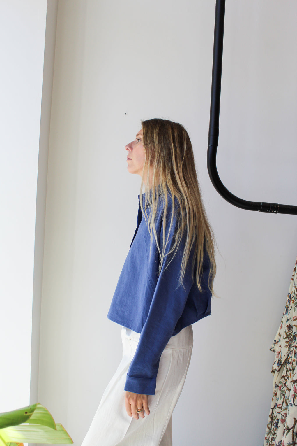 Signature 3/4 Cropped Shirt Jacket