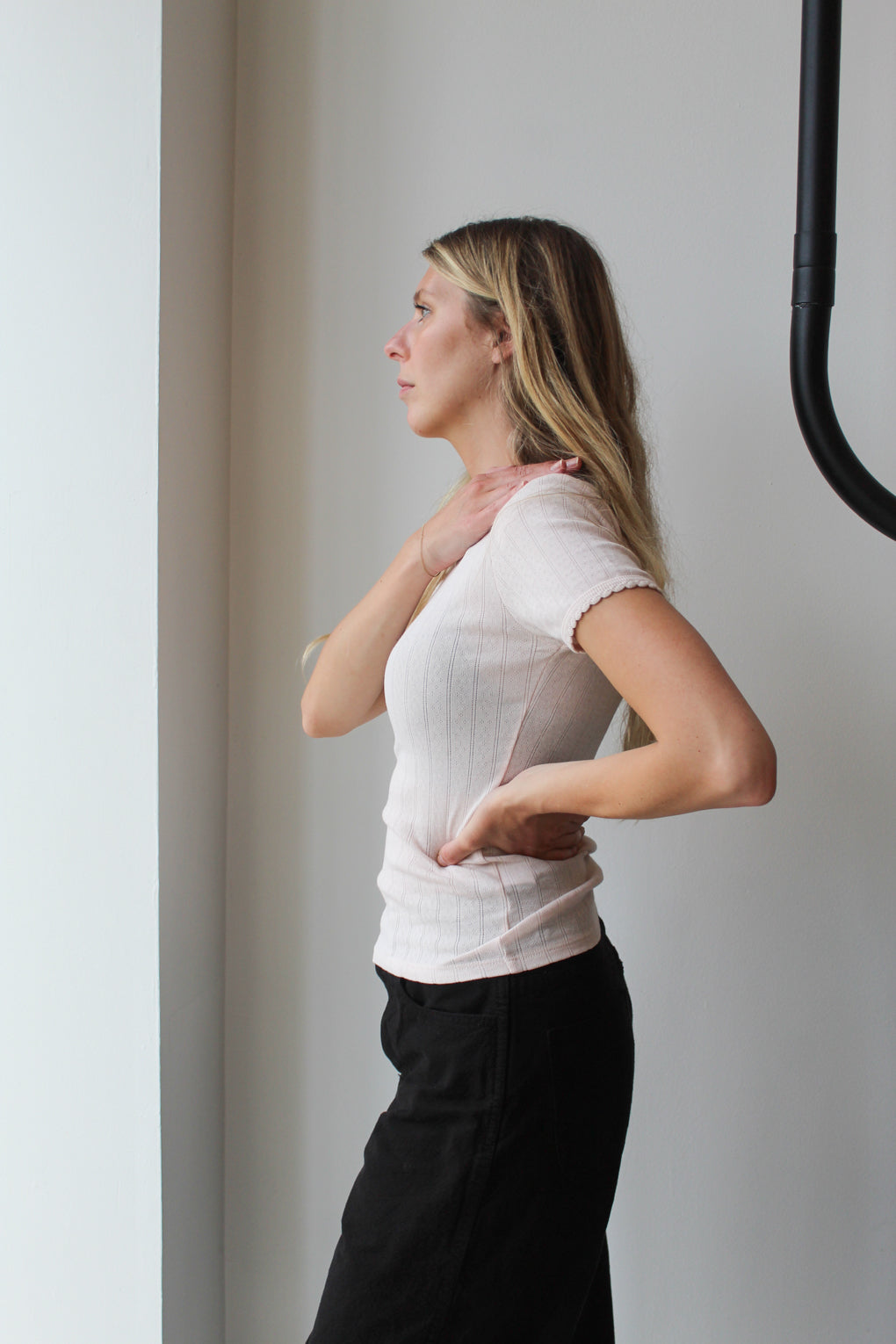 Pointelle Slim Fit Tee
