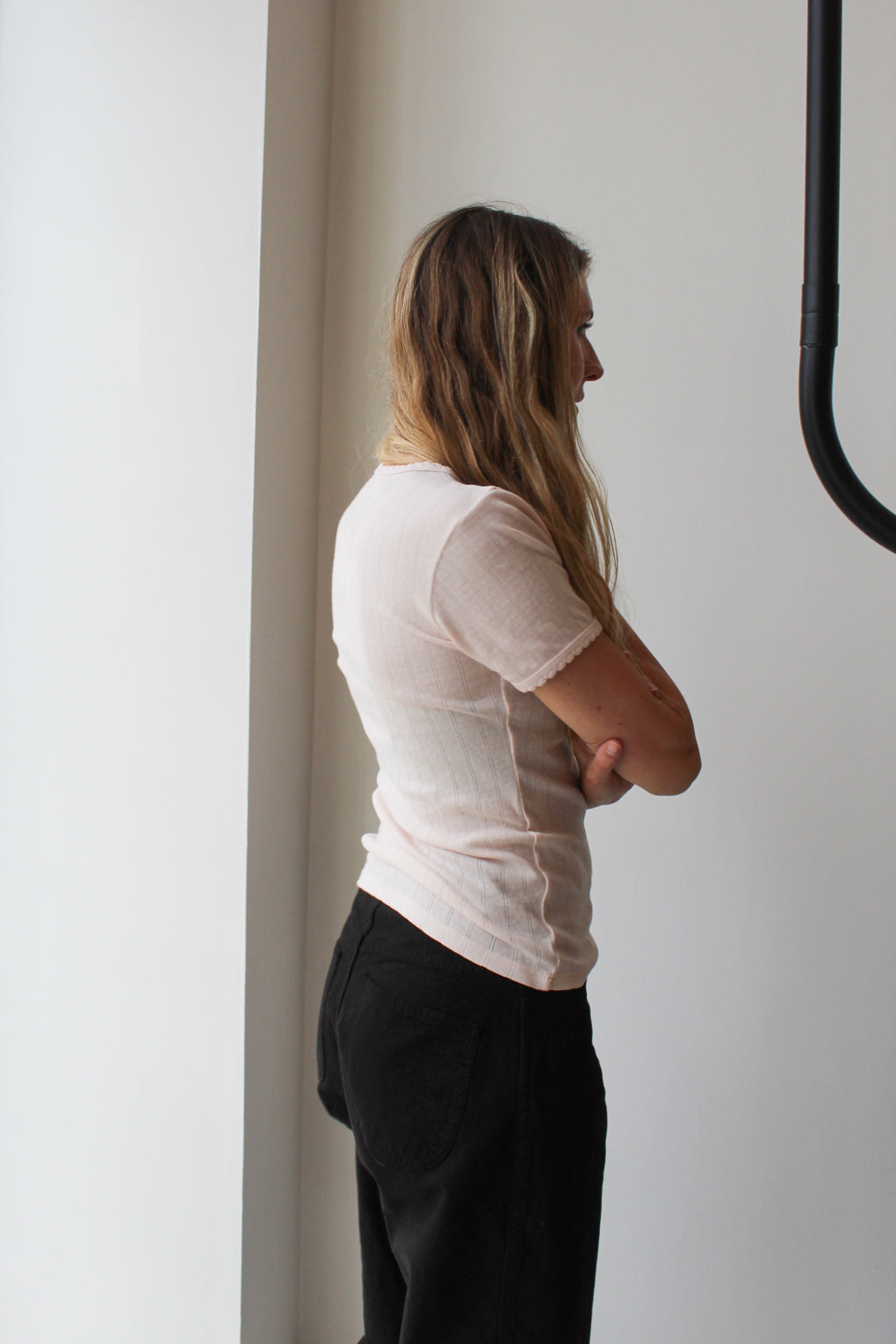 Pointelle Slim Fit Tee