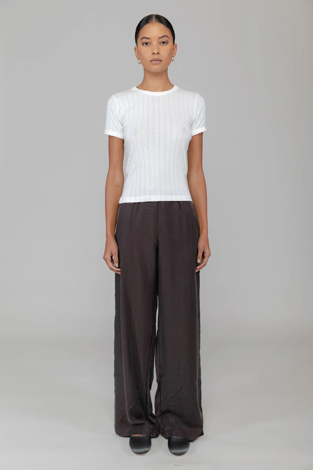 Pointelle Slim Fit Tee