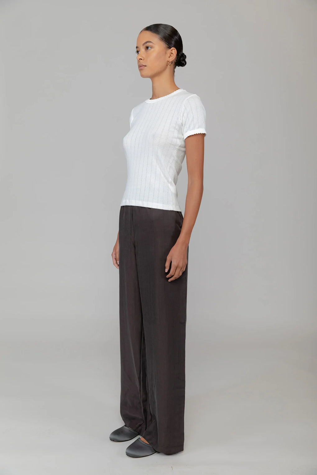 Pointelle Slim Fit Tee