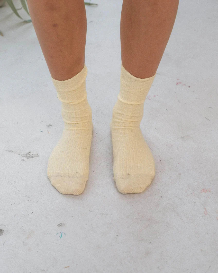 Rib Overankle Socks