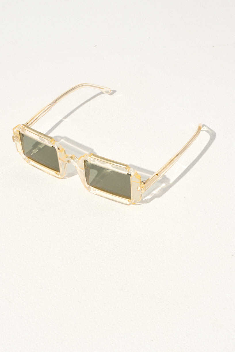 Delarge Distangle Sunglasses-Champagne Delarge sunglasses-square sunglasses-Idun-St. Paul