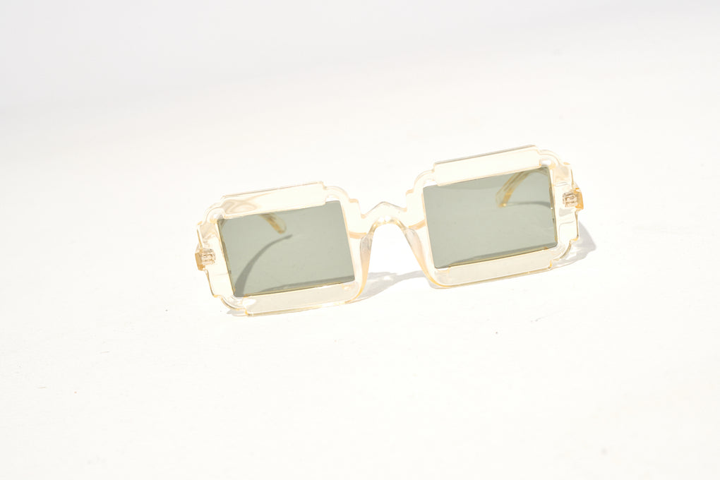 Delarge Distangle Sunglasses-Champagne Delarge sunglasses-square sunglasses-Idun-St. Paul