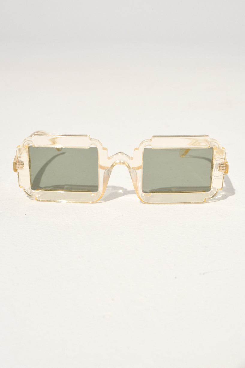 Delarge Distangle Sunglasses-Champagne Delarge sunglasses-square sunglasses-Idun-St. Paul