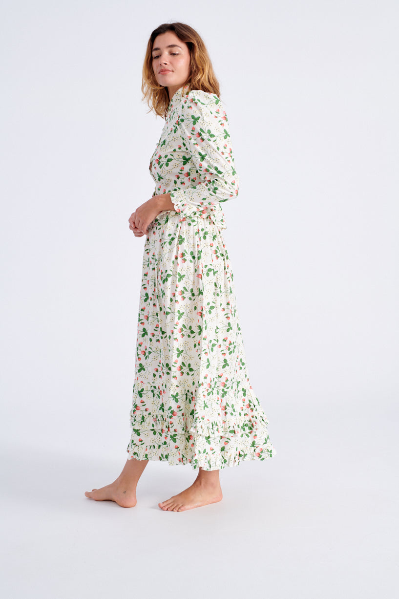 Batsheva x Laura Ashley Pembroke Skirt strawberry field-Batsheva strawberry skirt-Laura Ashley strawberry skirt-Idun-St. Paul