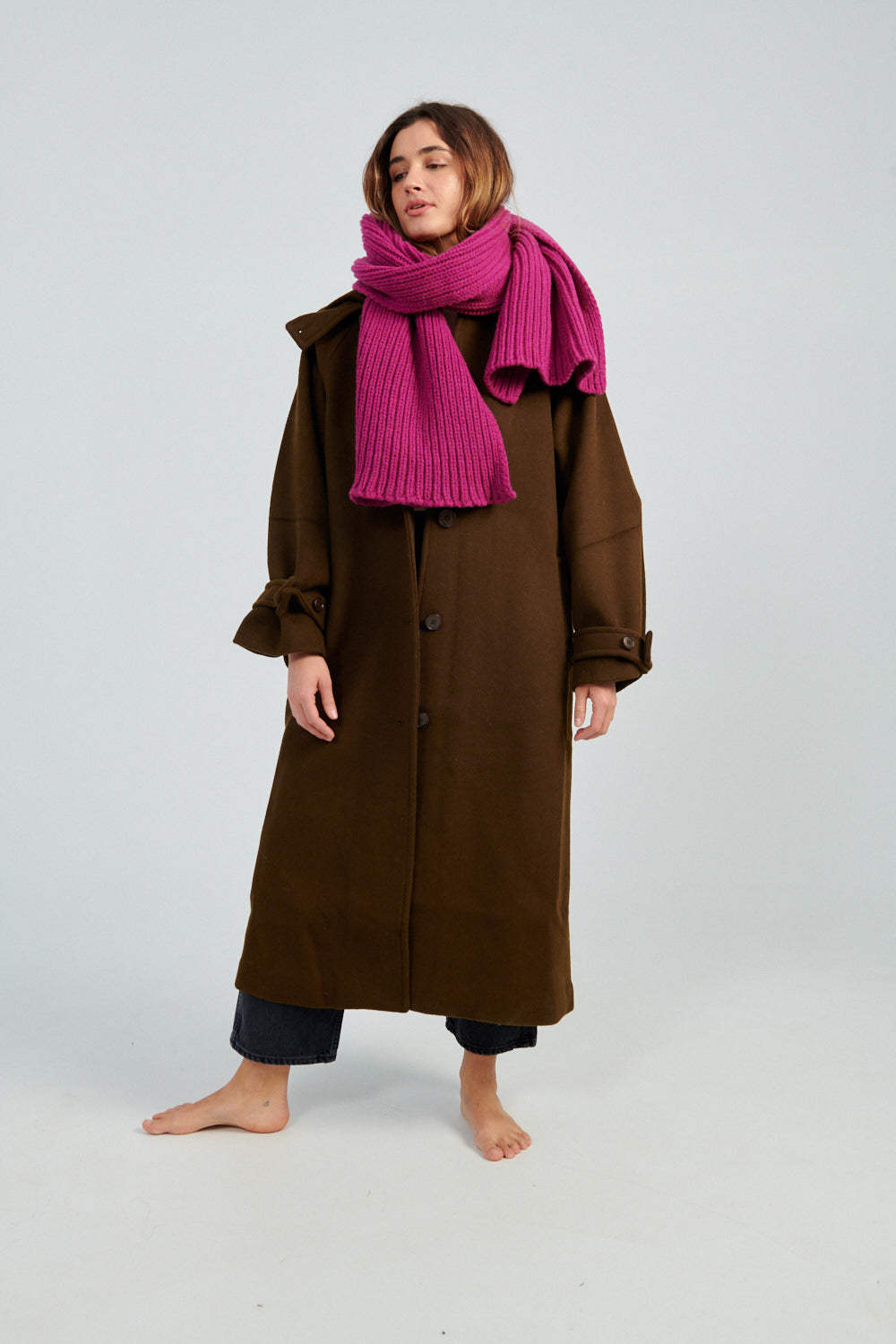Baserange Scarf Cuan Pink-Baserange pink winter scarf-Idun-St. Paul