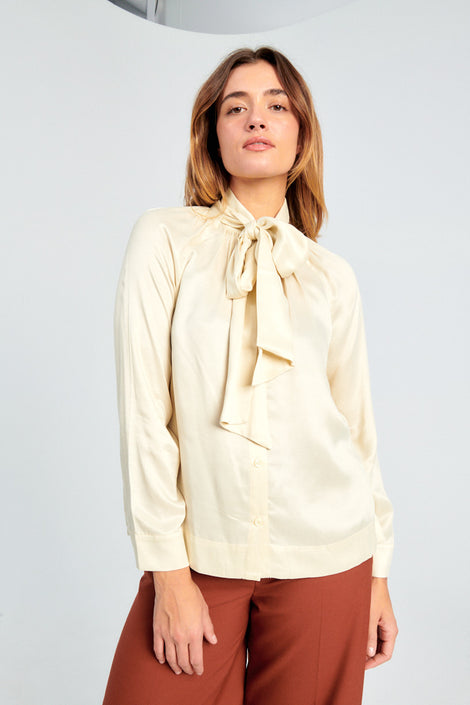 Rodebjer Rorie Blouse-Rodebjer silk blouse-Rodebjer button down blouse-white button down blouse-Idun-St. Paul