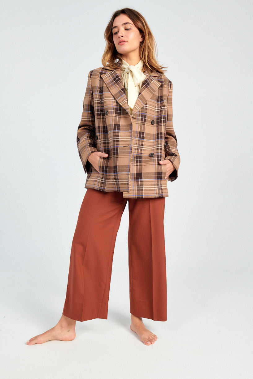 Samsoe Samsoe Kajsa Blazer-Samsoe Samsoe plaid blaer-oversized plaid blazer jacket-Idun-St. Paul