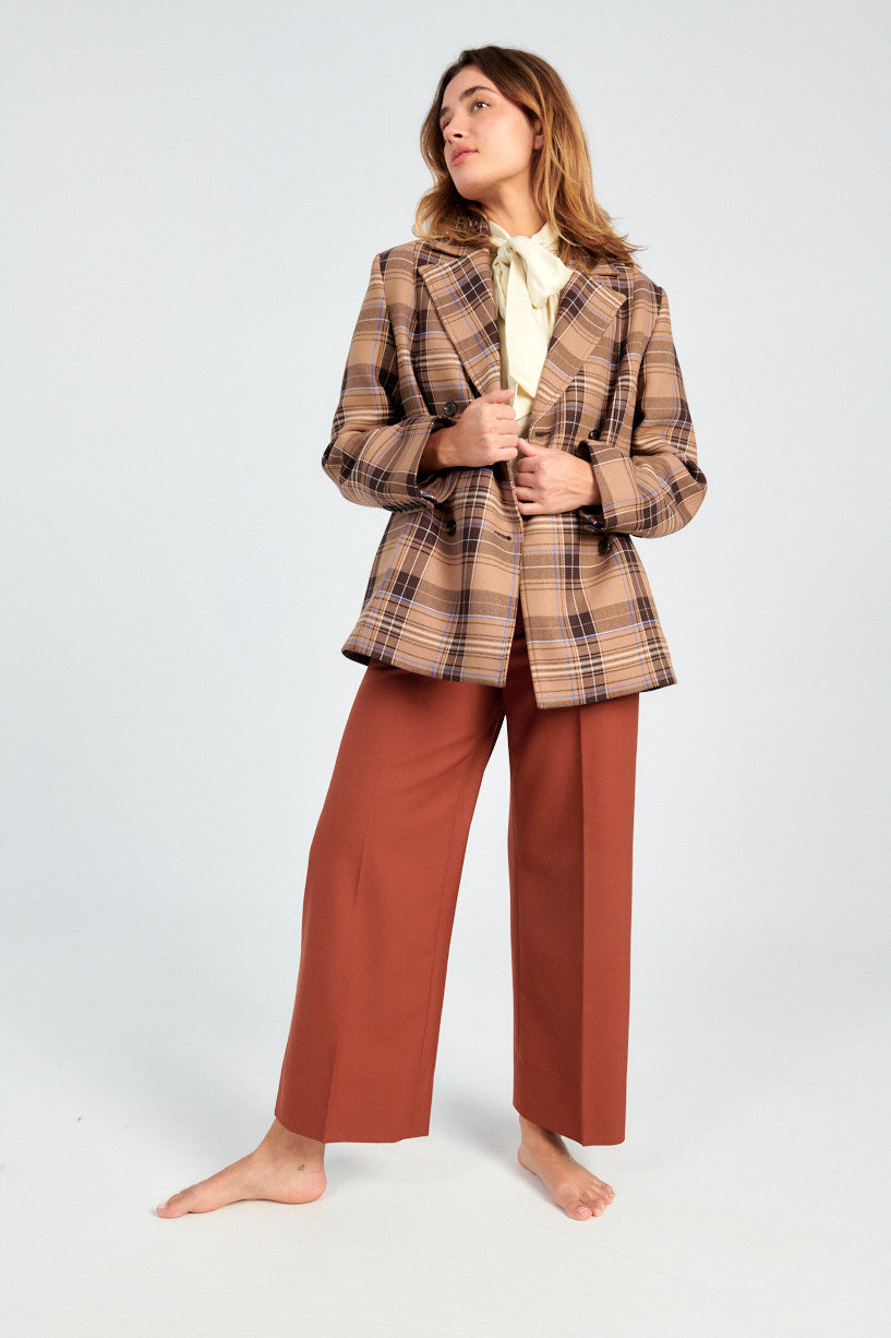 Samsoe Samsoe Kajsa Blazer-Samsoe Samsoe plaid blaer-oversized plaid blazer jacket-Idun-St. Paul