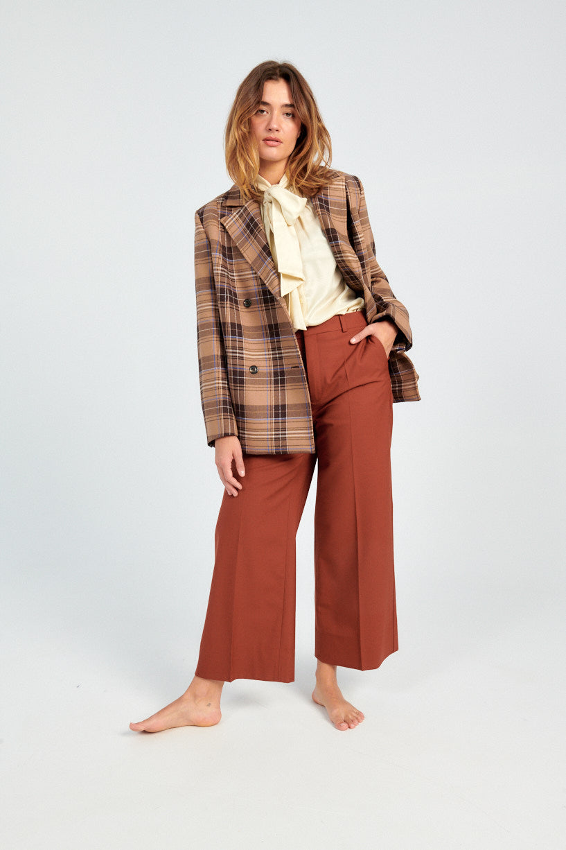 Samsoe Samsoe Kajsa Blazer-Samsoe Samsoe plaid blaer-oversized plaid blazer jacket-Idun-St. Paul