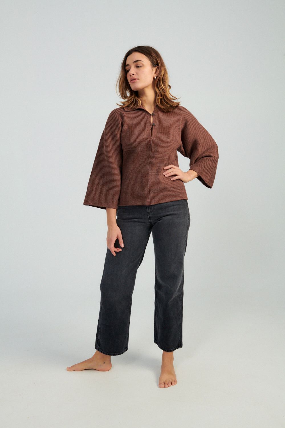 Mara Hoffman Ama Sweater brown-Idun-St. Paul