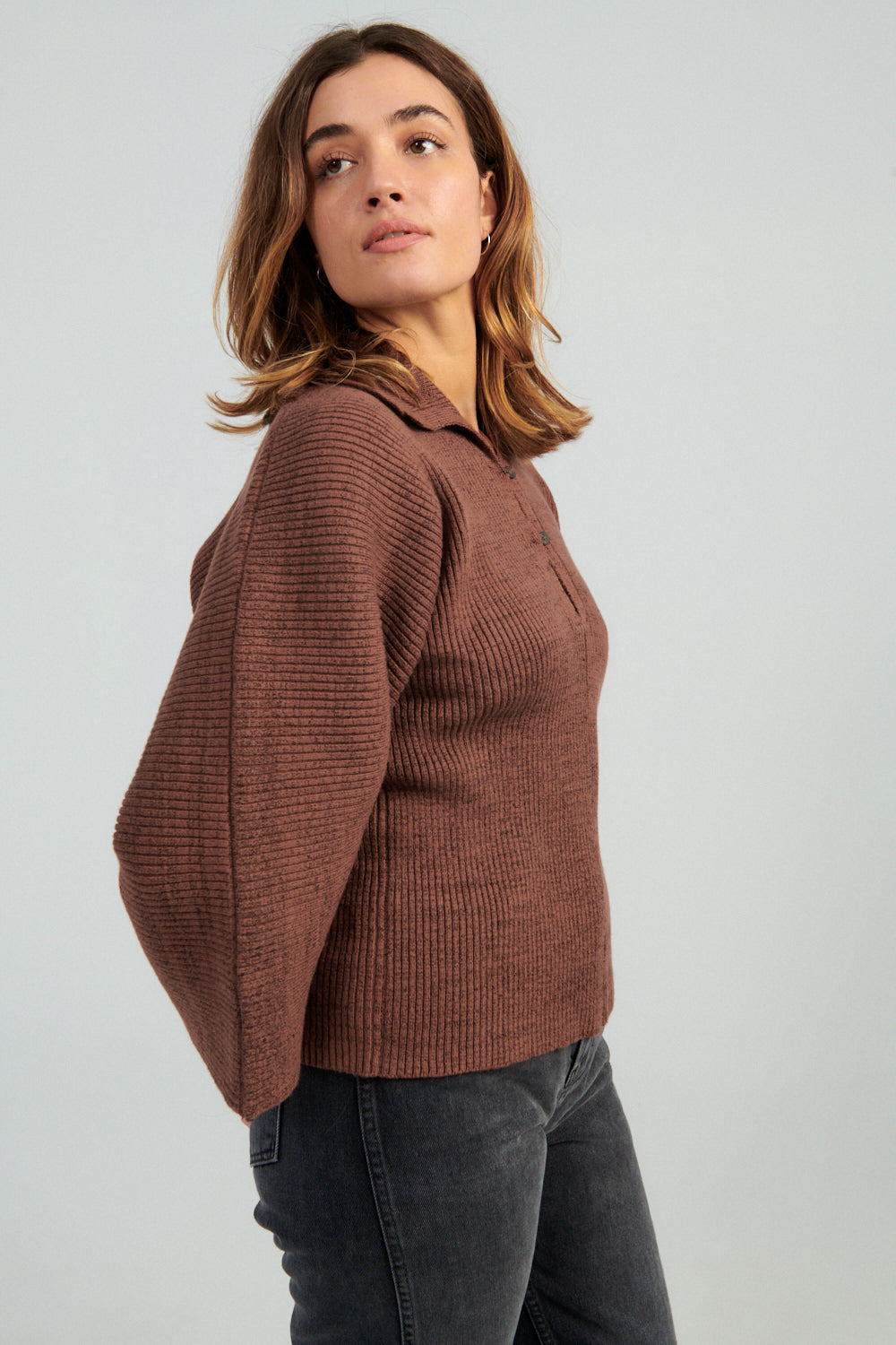 Mara Hoffman Ama Sweater brown-Idun-St. Paul