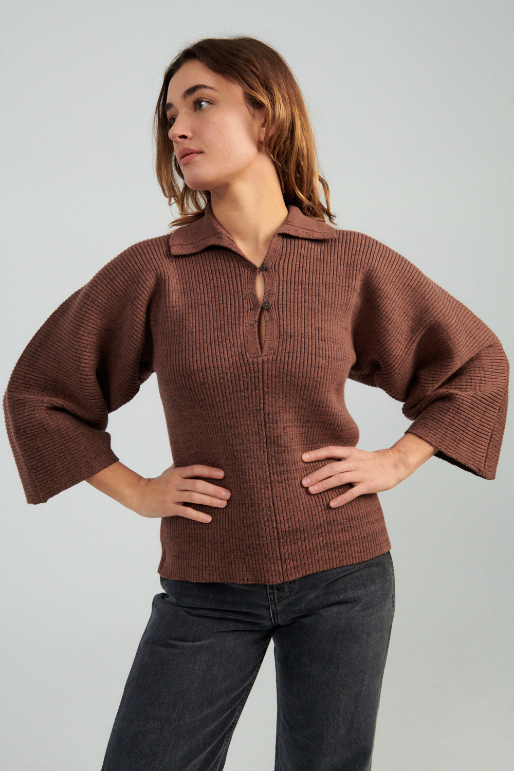 Mara Hoffman Ama Sweater brown-Idun-St. Paul