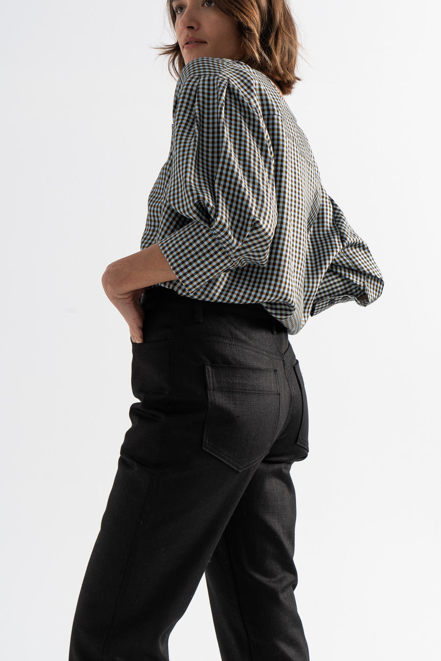Studio Nicholson avanti denim-Studio Nicholson black jeans-Studio Nicholson black pants-black denim-black jeans-Idun-St. Paul