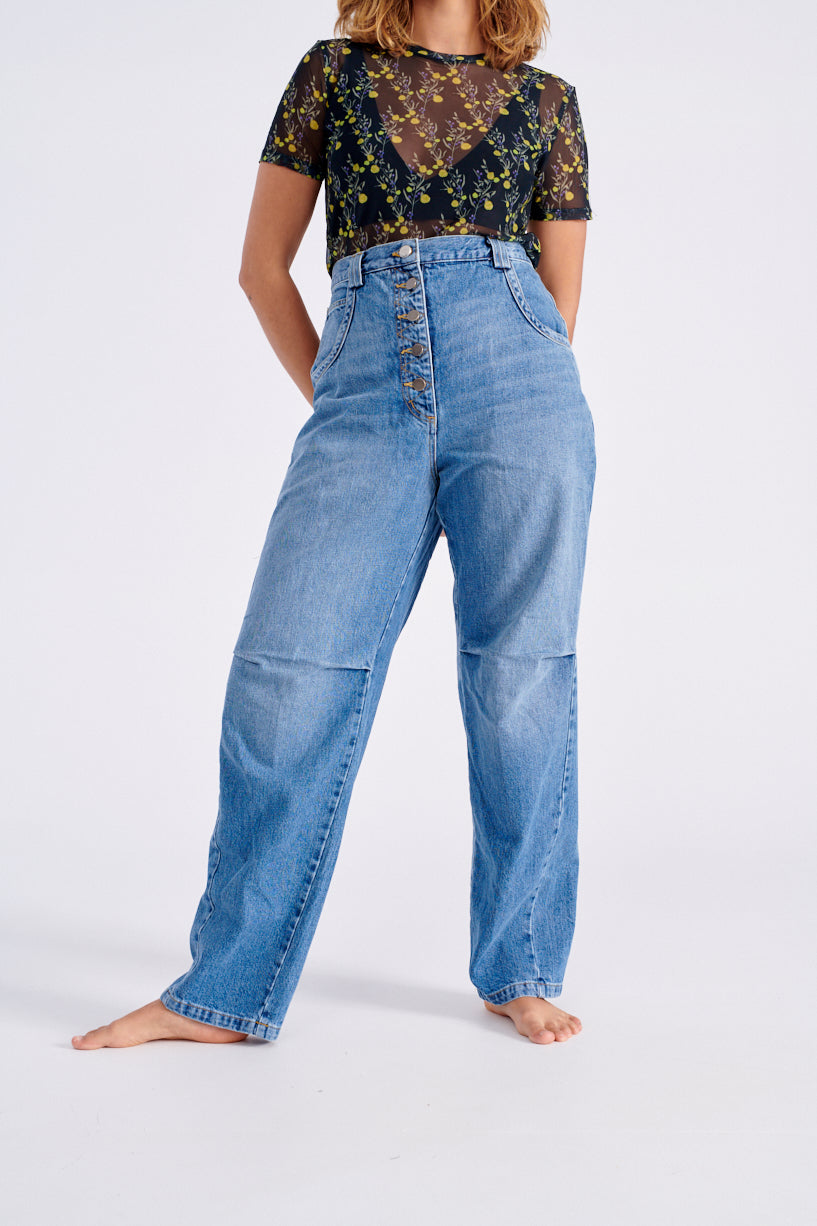 Rachel Comey Farris Pant Washed Indigo-Rachel Comey Farris jeans -Idun-St. Paul