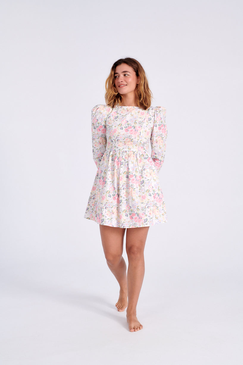 Batsheva x Laura Ashley Mini Prairie dress quartet-Laura Ashley floral dress-Batsheva floral dress-Idun-St. Paul