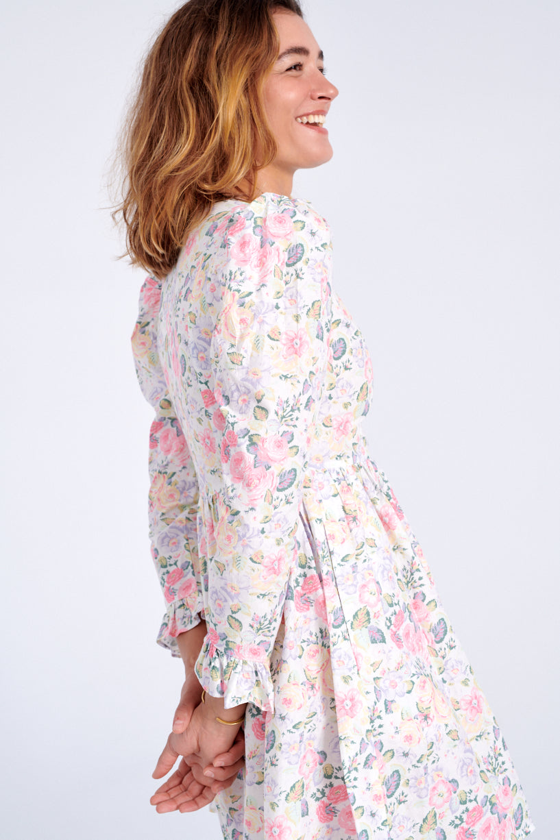 Batsheva x Laura Ashley Mini Prairie dress quartet-Laura Ashley floral dress-Batsheva floral dress-Idun-St. Paul