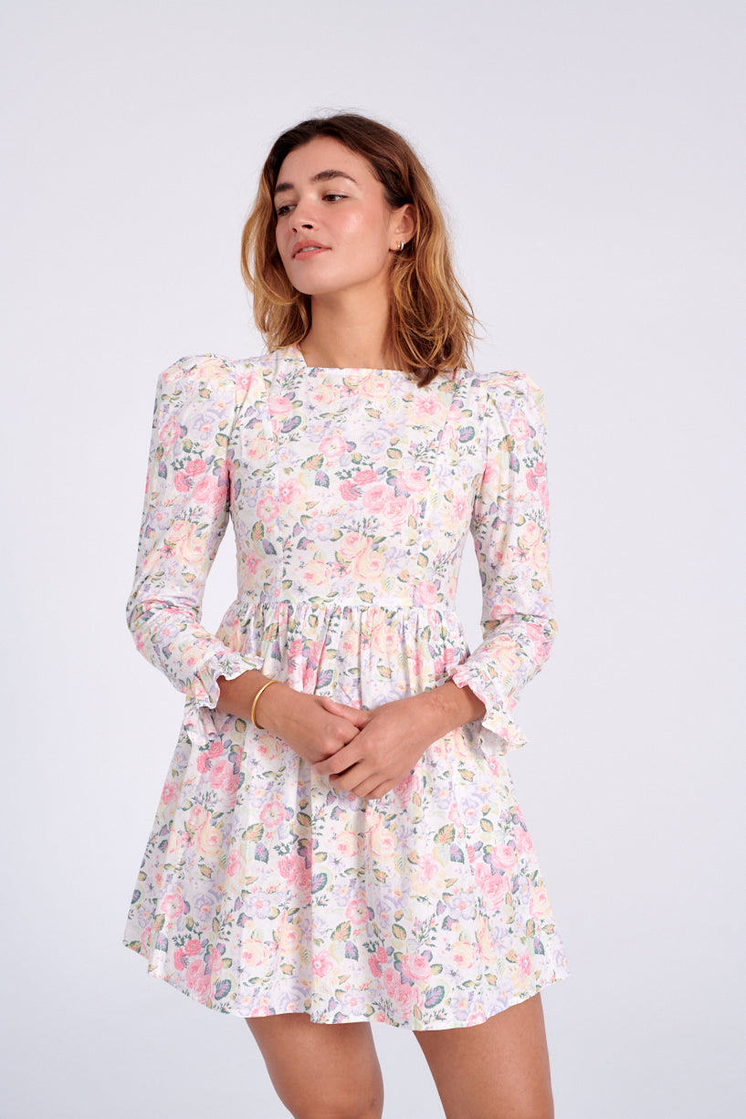 Batsheva x Laura Ashley Mini Prairie dress quartet-Laura Ashley floral dress-Batsheva floral dress-Idun-St. Paul