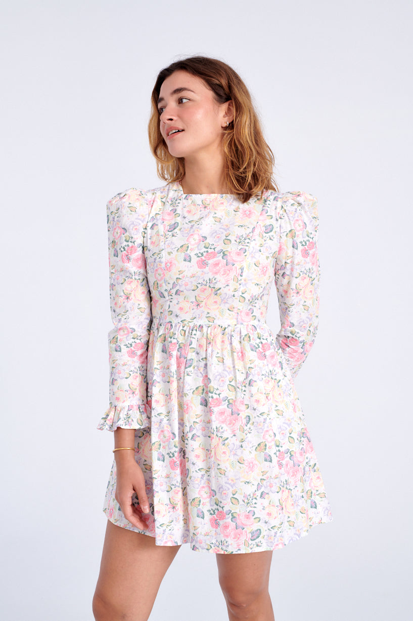 Batsheva x Laura Ashley Mini Prairie dress quartet-Laura Ashley floral dress-Batsheva floral dress-Idun-St. Paul