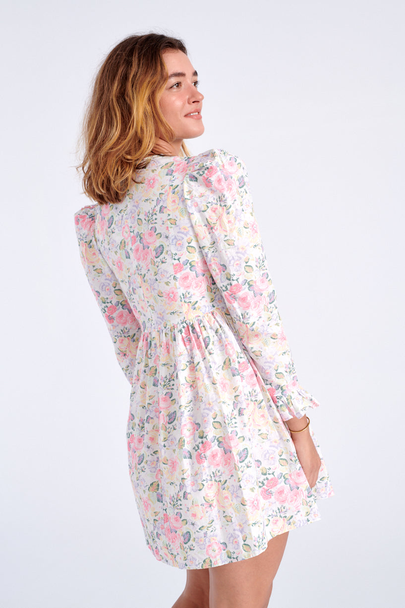 Batsheva x Laura Ashley Mini Prairie dress quartet-Laura Ashley floral dress-Batsheva floral dress-Idun-St. Paul