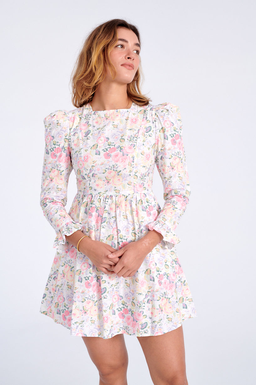 Batsheva x Laura Ashley Mini Prairie dress quartet-Laura Ashley floral dress-Batsheva floral dress-Idun-St. Paul