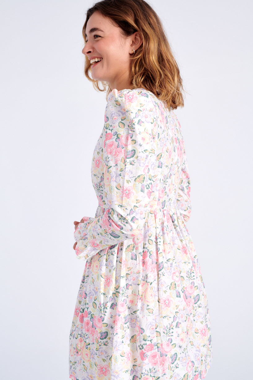 Batsheva x Laura Ashley Mini Prairie dress quartet-Laura Ashley floral dress-Batsheva floral dress-Idun-St. Paul